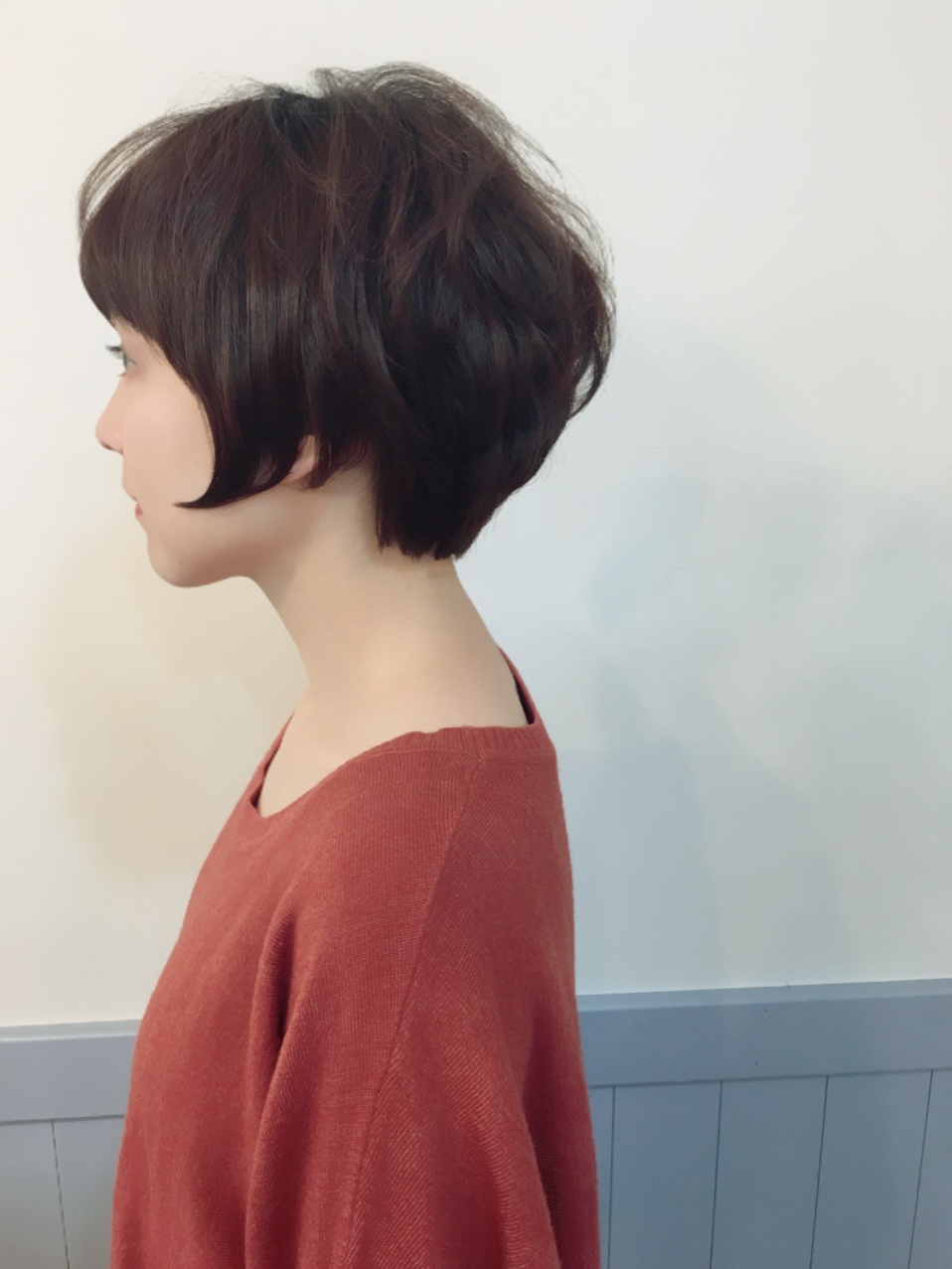 ショートヘアースタイル （カットとカラーを施術
